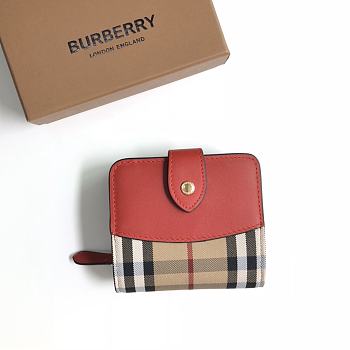 Burberry Vintage Wallet Red 8900