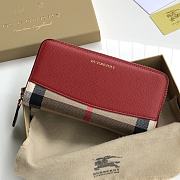 Burberry Vintage Long Wallet Red 8902 - 1