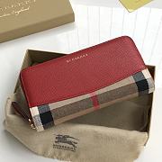 Burberry Vintage Long Wallet Red 8902 - 5