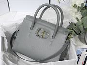 Dior Honore tote gray bag calfskin 8907 - 1