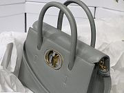 Dior Honore tote gray bag calfskin 8907 - 6