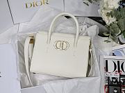 Dior Honore tote white bag calfskin 8908 - 1
