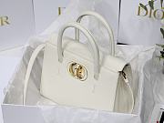 Dior Honore tote white bag calfskin 8908 - 4