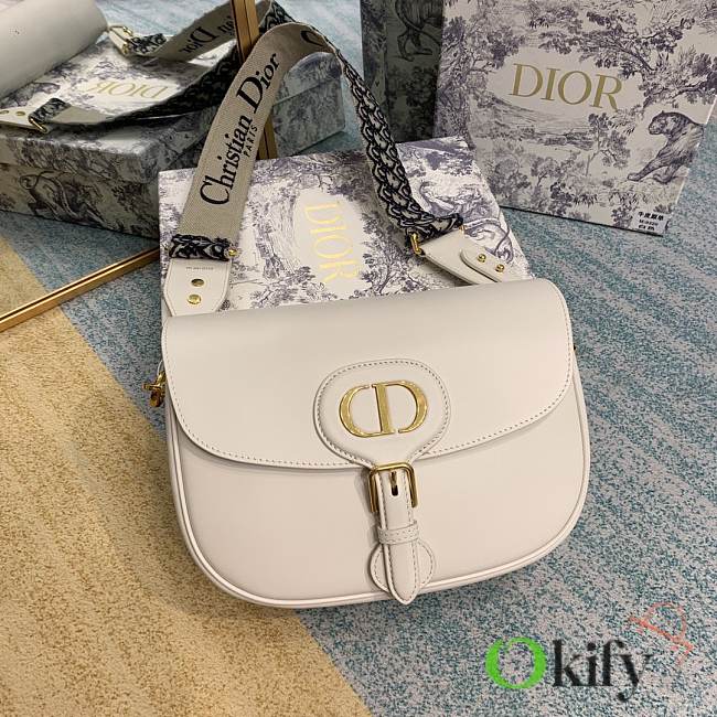 Dior Bobby 27 White Lambskin 8913 - 1