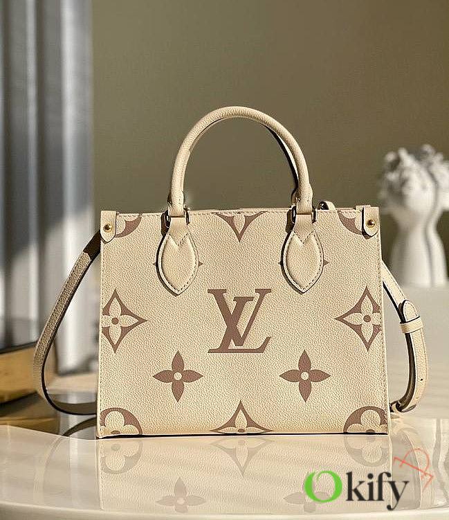 LV M45654 ONTHEGO PM Bicolor Monogram Empreinte Leather 25cm - 1