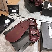 Chanel Sandal Red Wine 8946 - 3