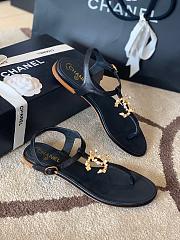 Chanel Sandal Black 8950 - 4