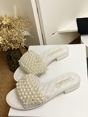 Chanel Slide Pearl White Lambskin 8952 - 3