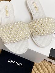 Chanel Slide Pearl White Lambskin 8952 - 4