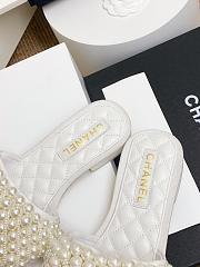 Chanel Slide Pearl White Lambskin 8952 - 6