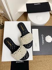 Chanel Slide Pearl Black Lambskin 8953 - 4