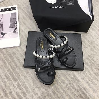 Chanel Slipper Black 8954