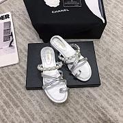 Chanel Slipper Silver 8956 - 1