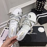 Chanel Slipper Silver 8956 - 2