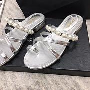 Chanel Slipper Silver 8956 - 6