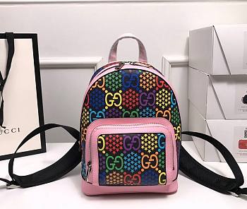 Gucci Backpack 29 GG Multicolor Pink