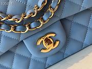 Chanel Flapbag Medium Blue Sky Lambskin Gold Tone Metal  - 2