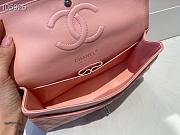 Chanel Flapbag Medium Pink Lambskin Silver Tone Metal - 6