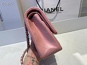 Chanel Flapbag Medium Pink Lambskin Silver Tone Metal - 4