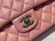 Chanel Flapbag Medium Pink Lambskin Silver Tone Metal - 2