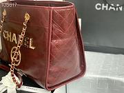 Chanel Shopping 40 Red Wine Leather 66941 - 6