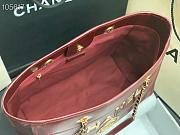 Chanel Shopping 40 Red Wine Leather 66941 - 4