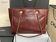 Chanel Shopping 40 Red Wine Leather 66941 - 5