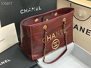 Chanel Shopping 40 Red Wine Leather 66941 - 3