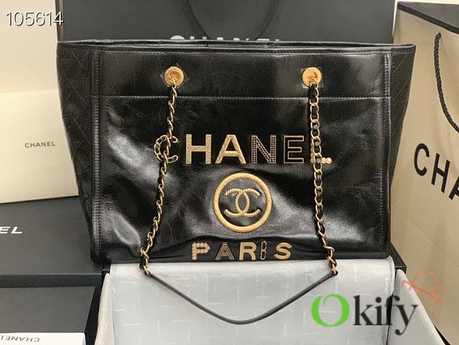 Chanel Shopping 40 Black Leather 66941 - 1