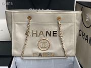 Chanel Shopping 40 White Leather 66941 - 1