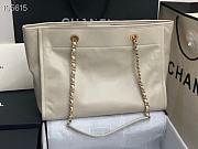 Chanel Shopping 40 White Leather 66941 - 3
