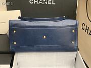 Chanel Shopping 40 Navy Blue Leather 66941 - 6