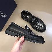Dior Unisex Lace Up Oblique Black Lambskin - 2
