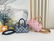 Louis Vuitton Nano Speedy Navy/ Pink - 1