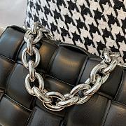 Bottega Veneta Cassette 26 Black Silver Chain - 5