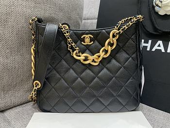 Chanel Medium 22.5 Crossbody Black Leather
