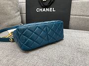 Chanel Medium 22.5 Crossbody Mallard Green Leather - 6