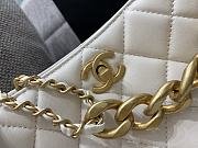 Chanel Medium 22.5 Crossbody White Leather - 5