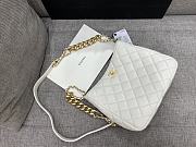 Chanel Medium 22.5 Crossbody White Leather - 2