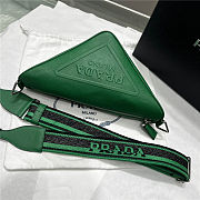 Prada Saffiano Leather Green Triangle bag - 2