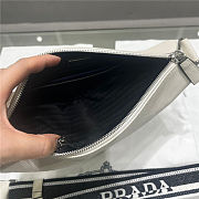 Prada Saffiano Leather White Triangle bag - 6