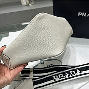 Prada Saffiano Leather White Triangle bag - 4