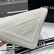 Prada Saffiano Leather White Triangle bag - 2