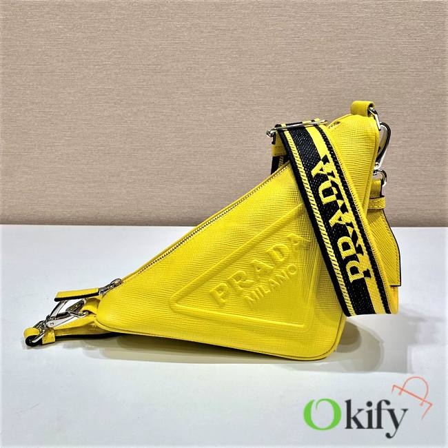 Prada Saffiano Leather Sunny Yellow Triangle bag - 1