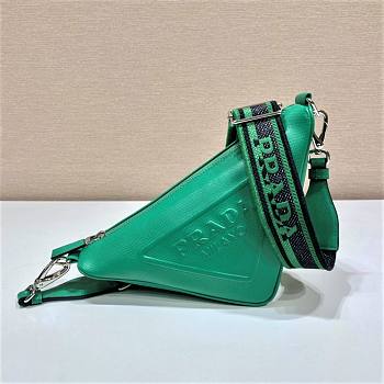Prada Saffiano Leather Green Triangle bag