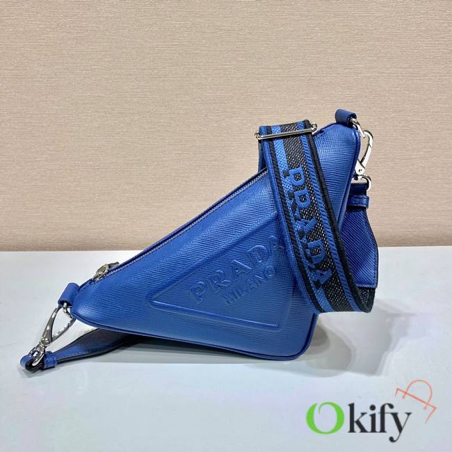 Prada Saffiano Leather Navy Blue Triangle bag - 1