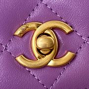 Chanel WOC 19 Purple Lambskin - 3