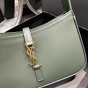 YSL Le5À7 Hobo Bag Green Lambskin - 3