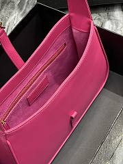 YSL Le5À7 Hobo Bag Hot Pink Lambskin - 4