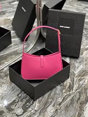YSL Le5À7 Hobo Bag Hot Pink Lambskin - 3